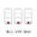 Rocker Switch Cover With 3 Openings & Color Crystal For Freightliner- Candy Red (3-Pack)