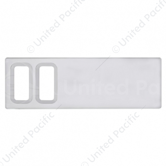 Chrome Plastic Dash Switch Panel Cover For International - 2 Openings