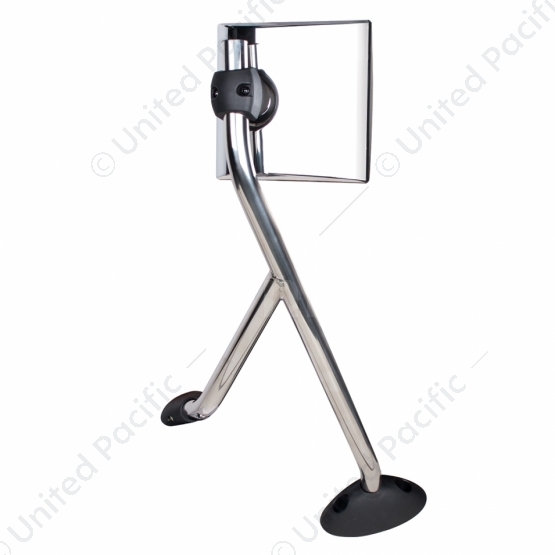 Chrome Hood Mirror Assembly For 2006-2017 International Prostar - Driver