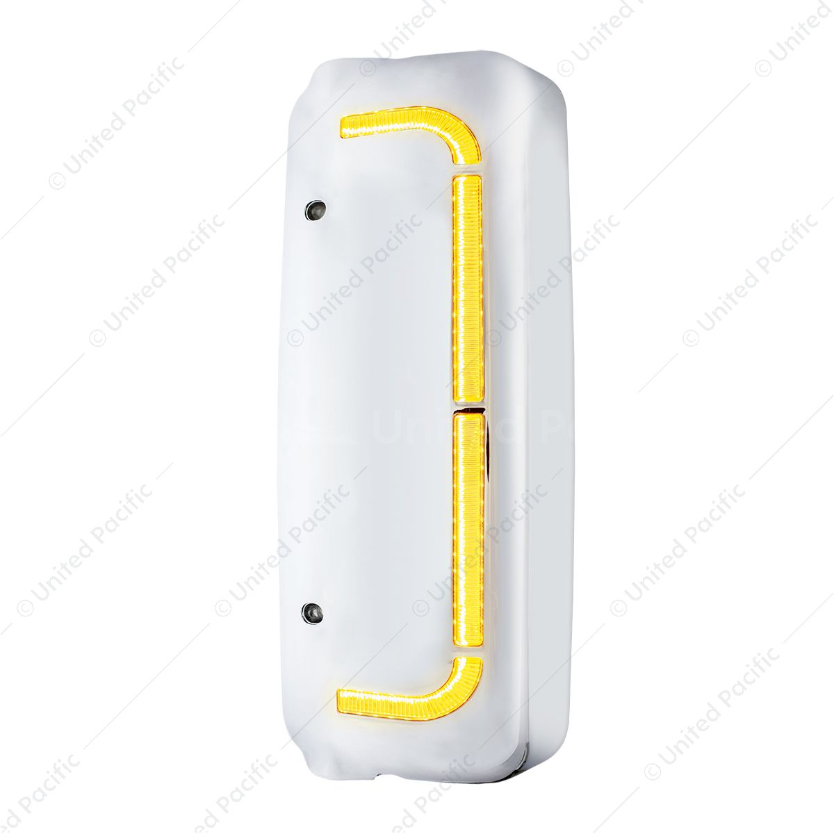 48 LED Chrome Mirror Cover With Sequential LED For FL Century (2005-2010) & Columbia (2005-2020) - D