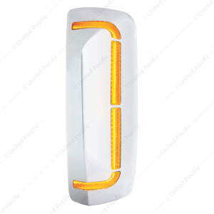 59 LED Chrome Mirror Cover With Sequential LED For 2012-2024 Volvo VNL