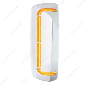 59 LED Chrome Mirror Cover With Sequential LED For 2012-2024 Volvo VNL - Passenger