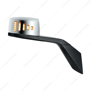 Hood Mirror Assembly W/LED Lights On Mirror Cover & Glass For 2018-2024 Volvo VNL