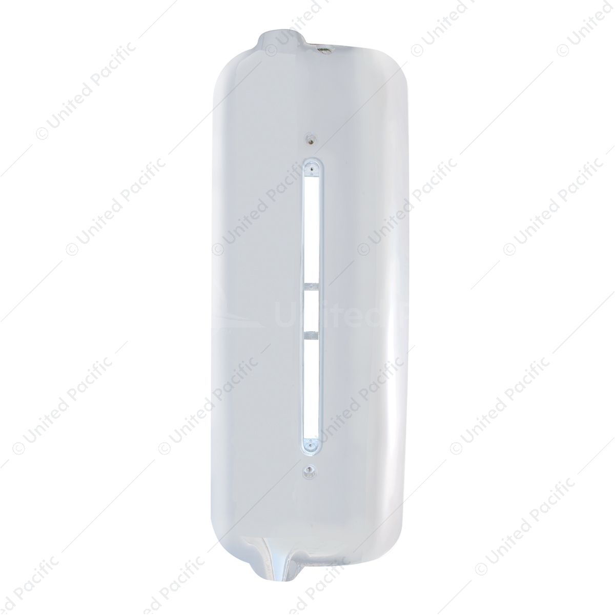 Chrome Plastic Mirror Cover With LED Cutout For 2005 & Older Freightliner Century - Driver