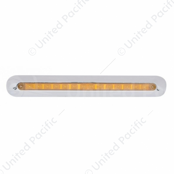 Freightliner 14 LED 12" Mirror Light Bar - Amber LED/Amber Lens