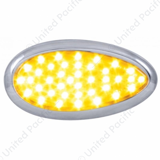 39 Amber LED Freightliner Cascadia Teardrop Signal Light - Amber Lens
