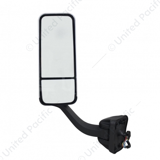 Chrome Mirror Assembly With Heated Mirror For 2008-2017 Freightliner Cascadia - Driver