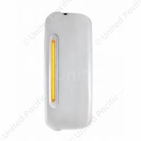 Mirror Cover With 24 Amber LED 12" GloLight For 2005+ Freightliner Century/Columbia- Driver-Amber Le