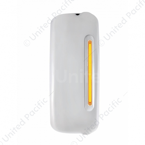 Mirror Cover With 24 Amber LED 12" GloLight For 2005+ Freightliner Century/Columbia- Passenger-Amber