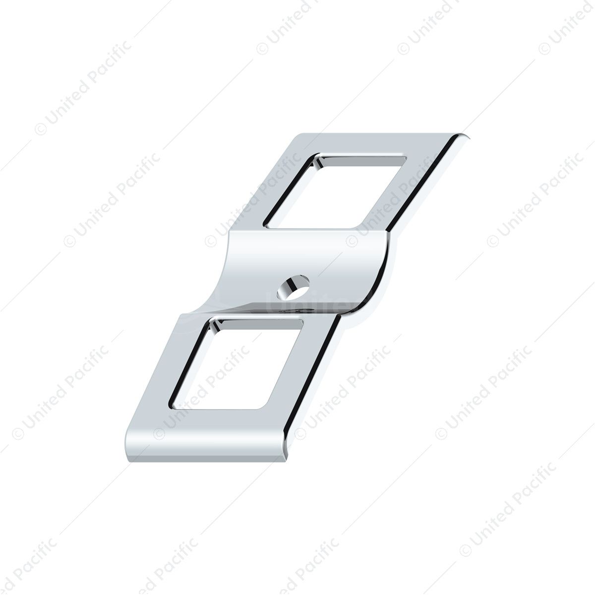 Chrome Plastic Switch Covers - 3 Openings (Card of 2)