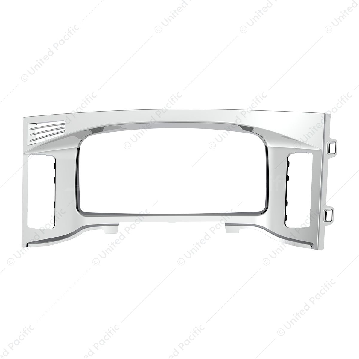 Chrome Plastic Center Dash Instrument Bezel For 2018-2023 Freightliner Cascadia