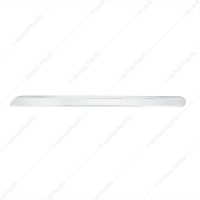 Chrome Plastic Center Dash Lower Panel Edge Trim For 2018-2023 Freightliner Cascadia