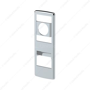 Chrome Door Switch Cover With Power Windows/Mirrors For 2018-2025 Freightliner Cascadia - Driver