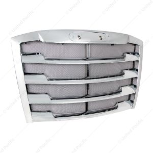 Chrome Grille With Bug Screen For 2018-2024 Freightliner Cascadia