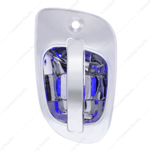 6 Blue LED Chrome Door Handle Cover for Freightliner