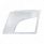 ABS Satin Silver Bumper Fog Light Hole Cover For 2018-2024 Volvo VNL - Driver
