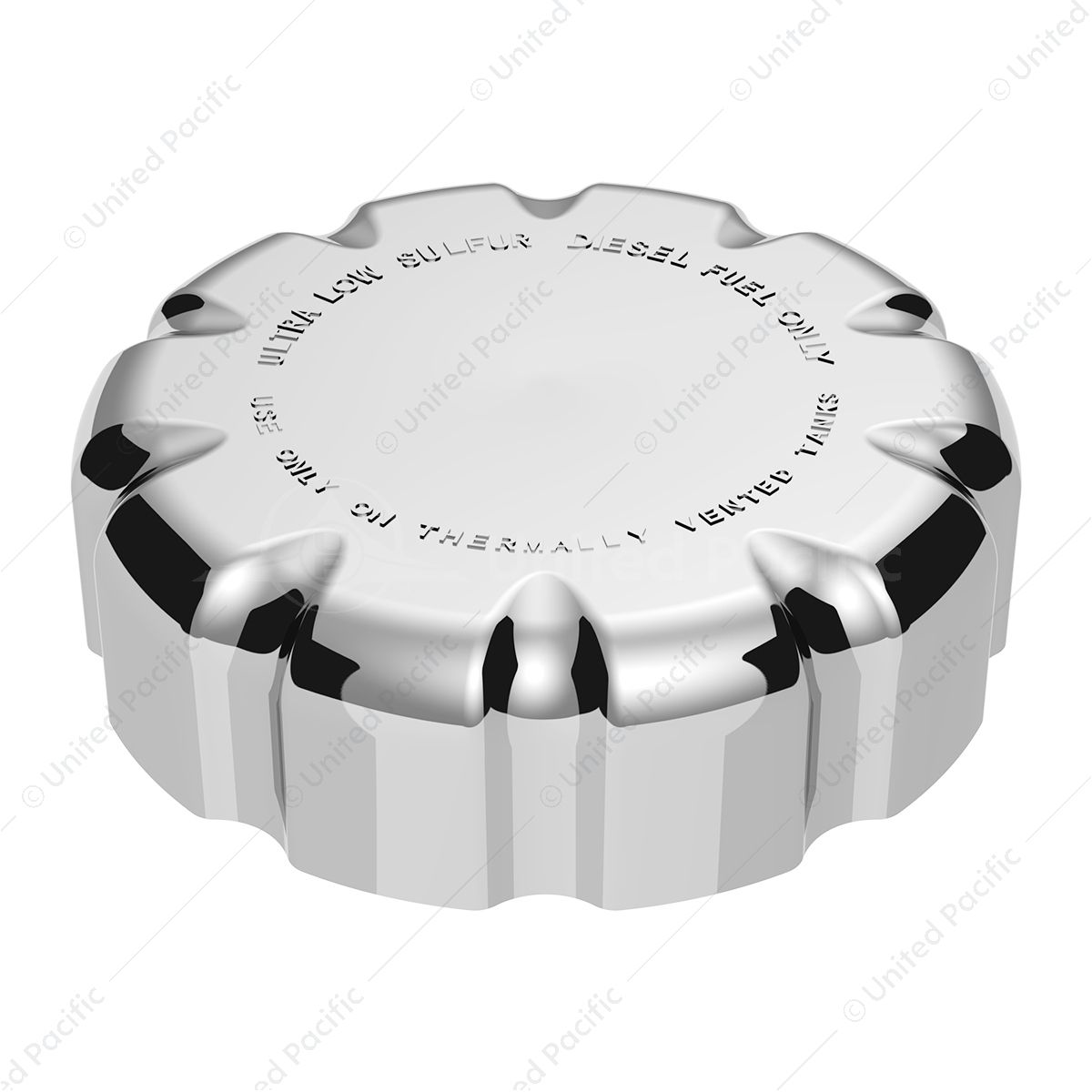 Chrome Plastic Fuel Cap Cover For Volvo - Non-Locking