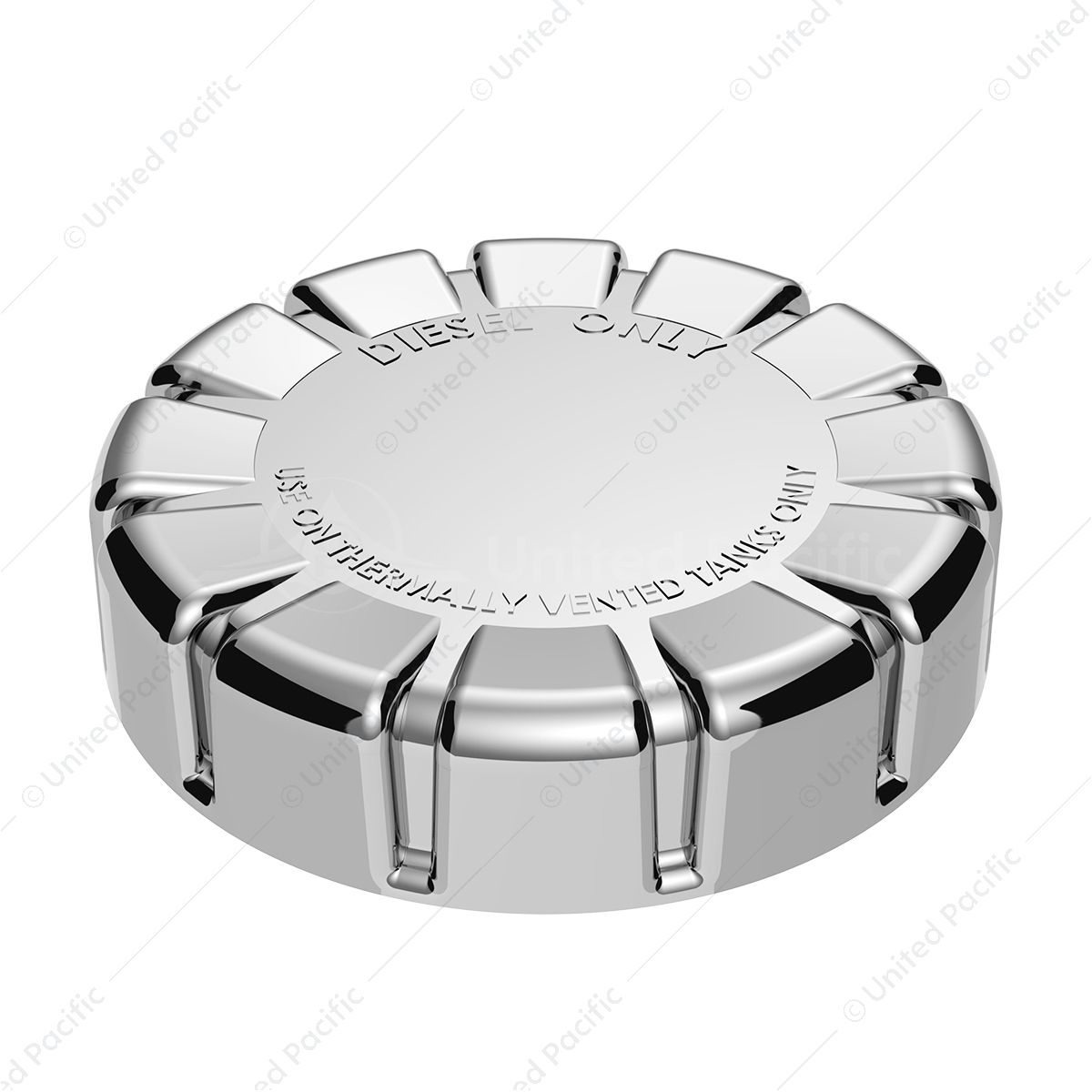 Chrome Plastic Fuel Cap Cover For Kenworth - Non-Locking