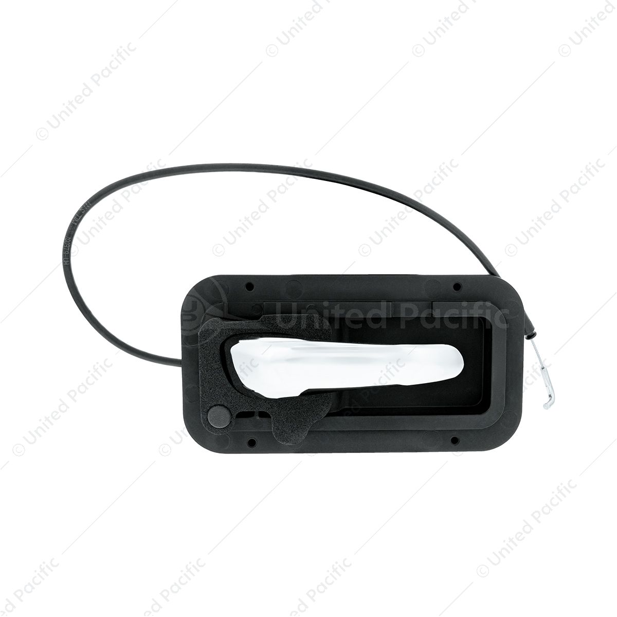 Chrome Interior Door Handle W/Cable & Base For Peterbilt 389 (2008-2023) And 386(2006-2016) - Passen