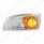 Fog Light Cover With 17 Amber LED Dual Func. Watermelon Light For 2007-17 KW T660- Driver -Amber Len