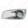 Fog Light Cover With Amber LED Reflector Watermelon Light & Visor For 2007-17 KW T660- Driver -Clear