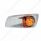 Fog Light Cover With 19 LED Watermelon Light For 2007-17 KW T660 (Driver) - Amber LED/ Amber Lens