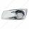 Fog Light Cover With 19 LED Reflector Light & Visor For 2007-17 KW T660 (Driver) - Amber LED/ Clear