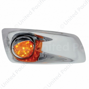 Fog Light Cover With 17 Amber LED Watermelon Light & Visor For 2007-17 KW T660