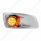 Fog Light Cover With Amber LED Hi/Lo Clear Style Reflector Light & Visor For 2007-17 KW T660- Passen