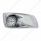 Fog Light Cover With 17 Amber LED Hi/Lo Reflector Light & Visor For 2007-17 KW T660- Passenger-Clear