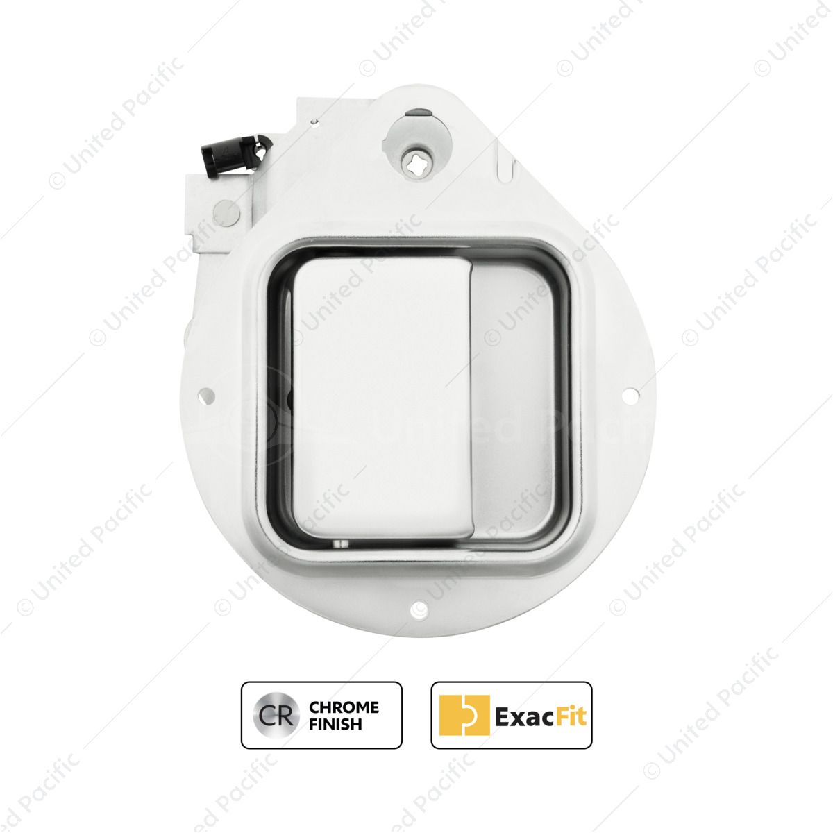 Chrome Exterior Door Handle For 1987-2005 Peterbilt 379/378/385, 1987-2000 377/376/375 - Passenger