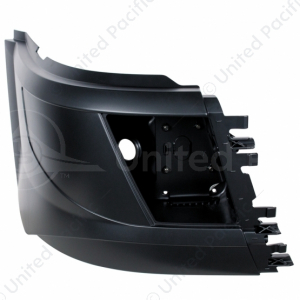 Bumper End With Fog Light For 2015-2017 Volvo VNL Short Hood With Aero Style Bumper