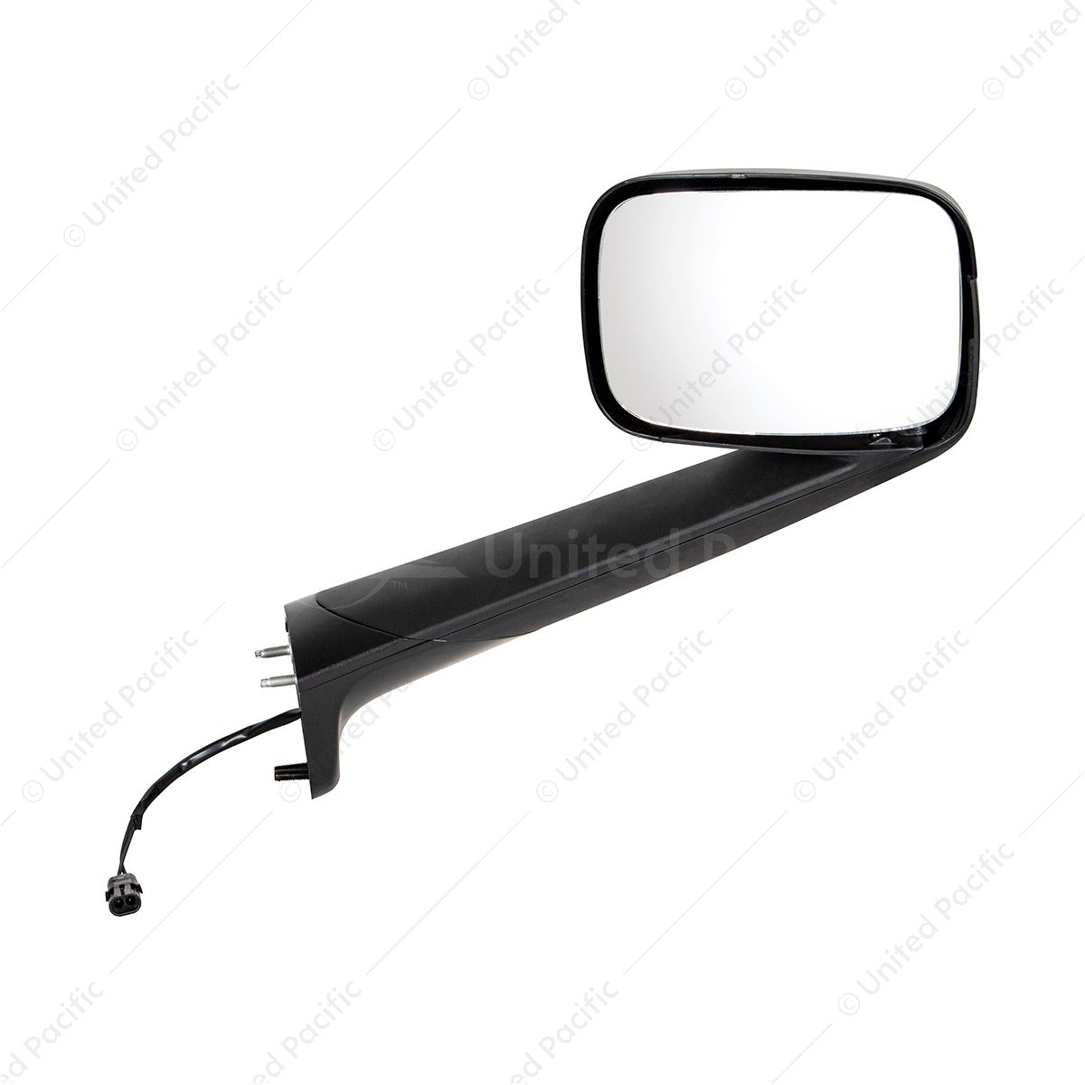 Black Hood Mirror With Heated Lens For 2018-2026 Freightliner Cascadia - Passenger