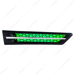 Hood Air Intake Grille With Green LED For 2018-2024 Freightliner Cascadia 126 - Passenger