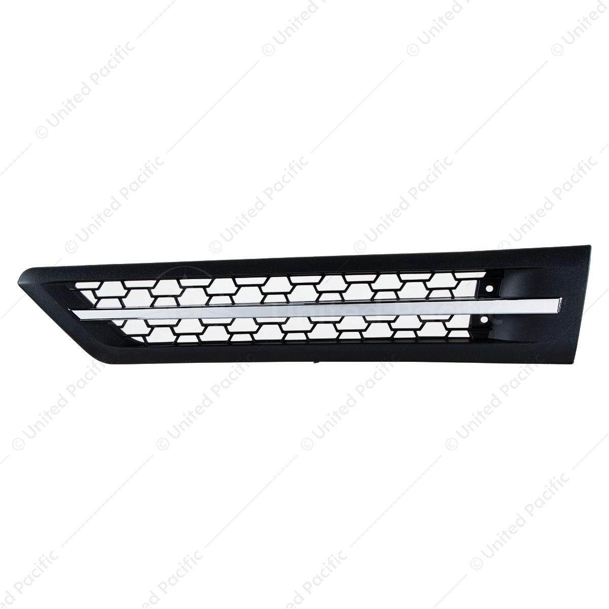 Hood Air Intake Grille With White LED For 2018-2024 Freightliner Cascadia 126 - Driver