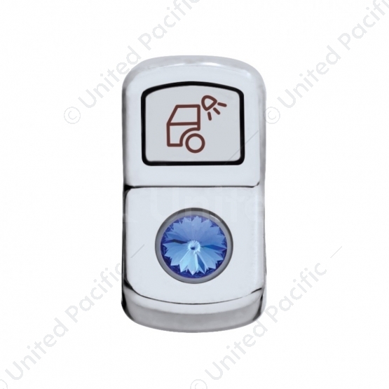 "Load Light" Rocker Switch Cover With Blue Crystal