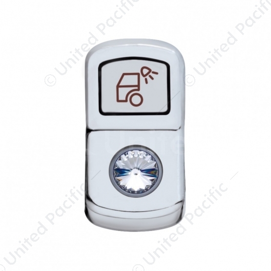 "Load Light" Rocker Switch Cover With Clear Crystal