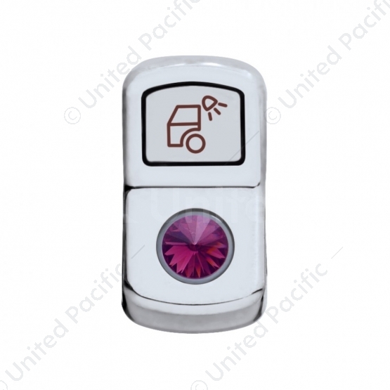 "Load Light" Rocker Switch Cover With Purple Crystal