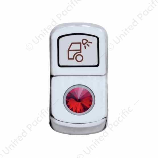 "Load Light" Rocker Switch Cover With Red Crystal
