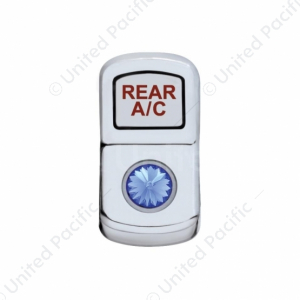 "Rear A/C" Rocker Switch Cover With Color Crystal