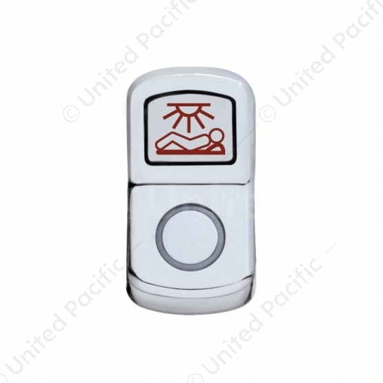 "Sleeper Light" Chrome Rocker Switch Cover - Plain