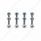 Chrome Floor Stand Mounting Hardware Only (4-Pack)