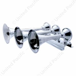 3 Trumpets Horizontal Chrome Train Horn