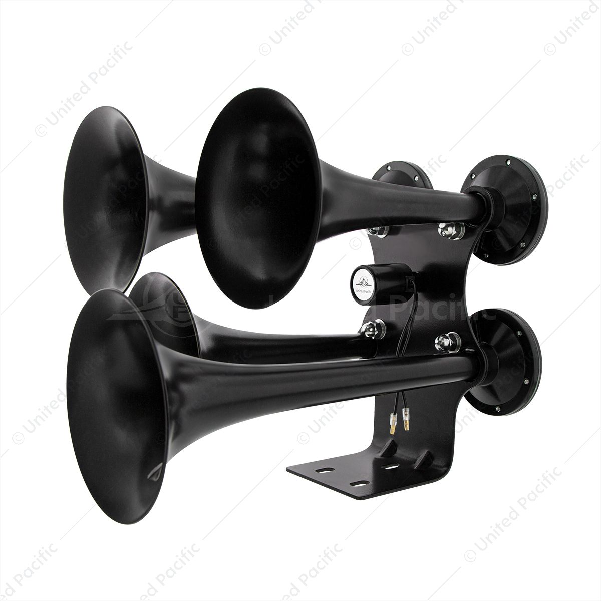 Black 4 Trumpets Air Powered Train Horn - Competition Series