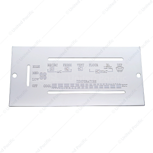 1987-1995 Peterbilt Stainless A/C Control Plate