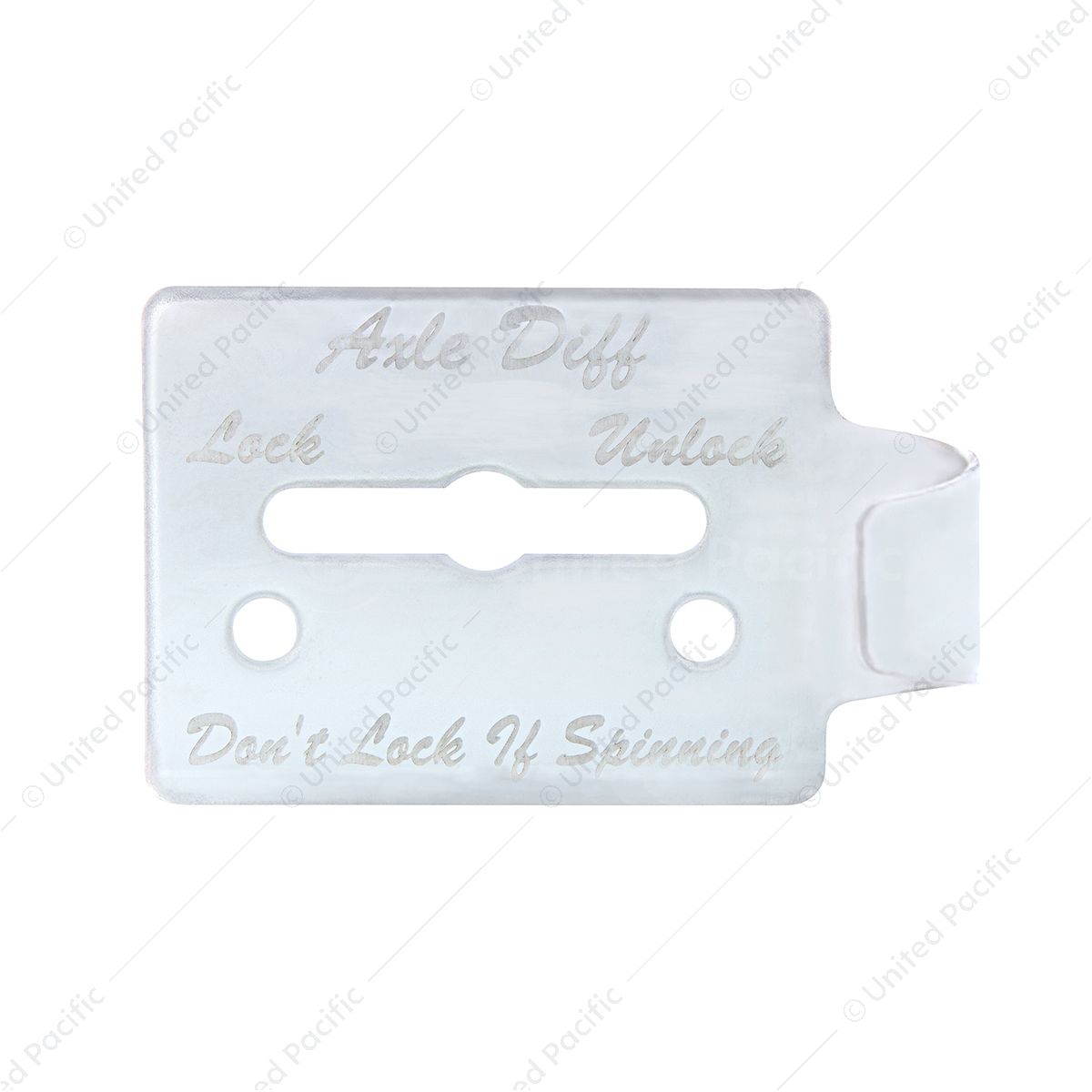 Stainless Steel Switch Guard Plate For Peterbilt 359 - Axle Differential