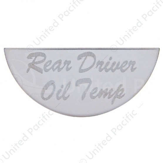 Gauge Plate For Peterbilt - Rear Driver Oil Temp