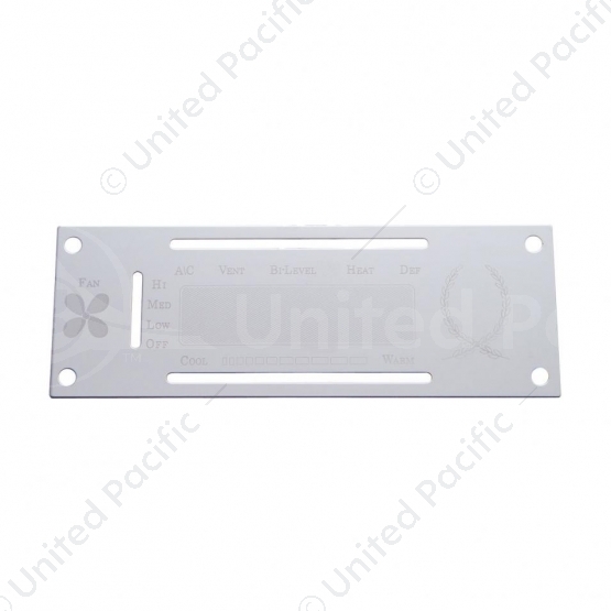Kenworth Stainless A/C Control Plate