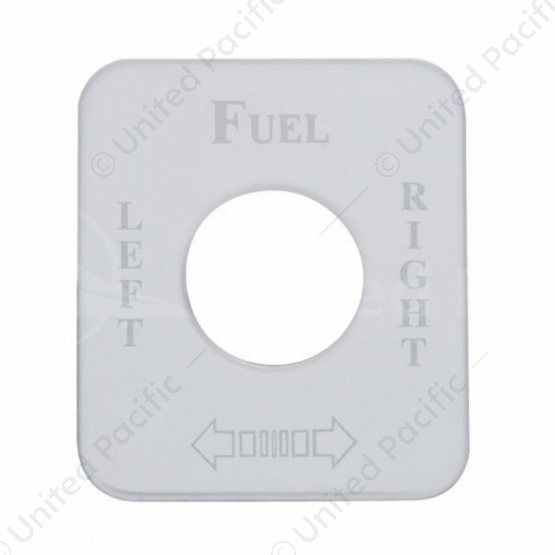 Stainless Steel Switch Name Plate For Kenworth - Fuel Level Left/Right