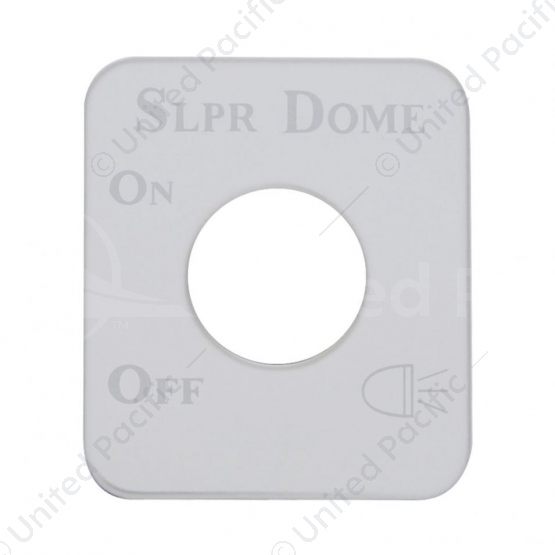 Stainless Steel Switch Name Plate For Kenworth - Sleeper Dome